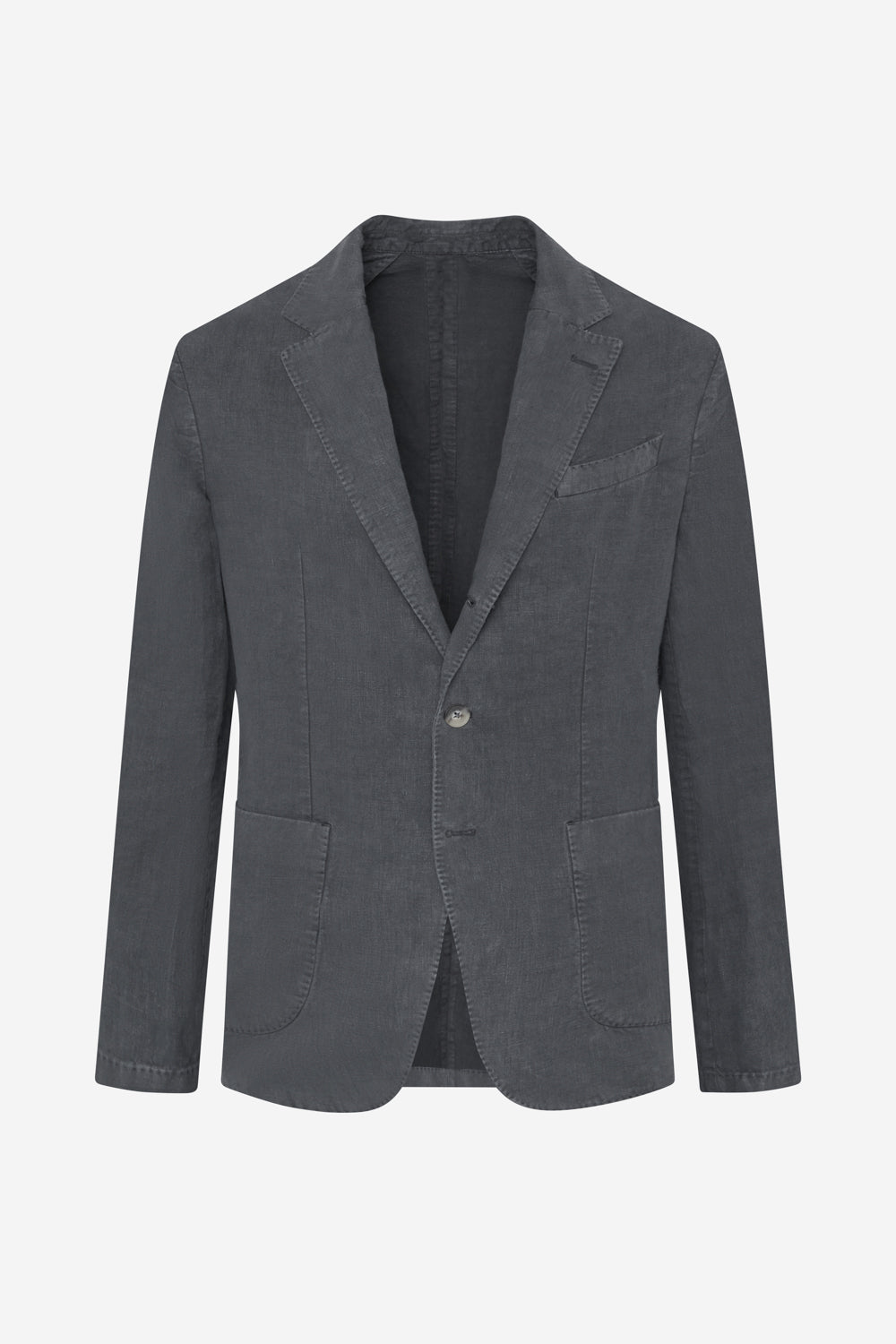 BLAZER LAPO EN CHANVRE GRIS FONCÉ