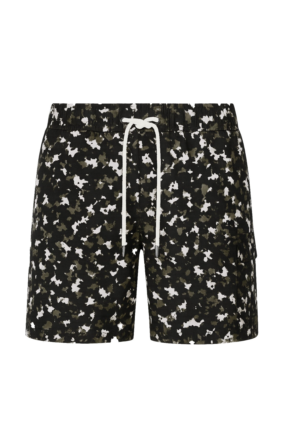 BLACK BIQUE SWIM TRUNKS