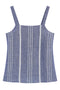 ARIA STRIPED SHIRT BLUE