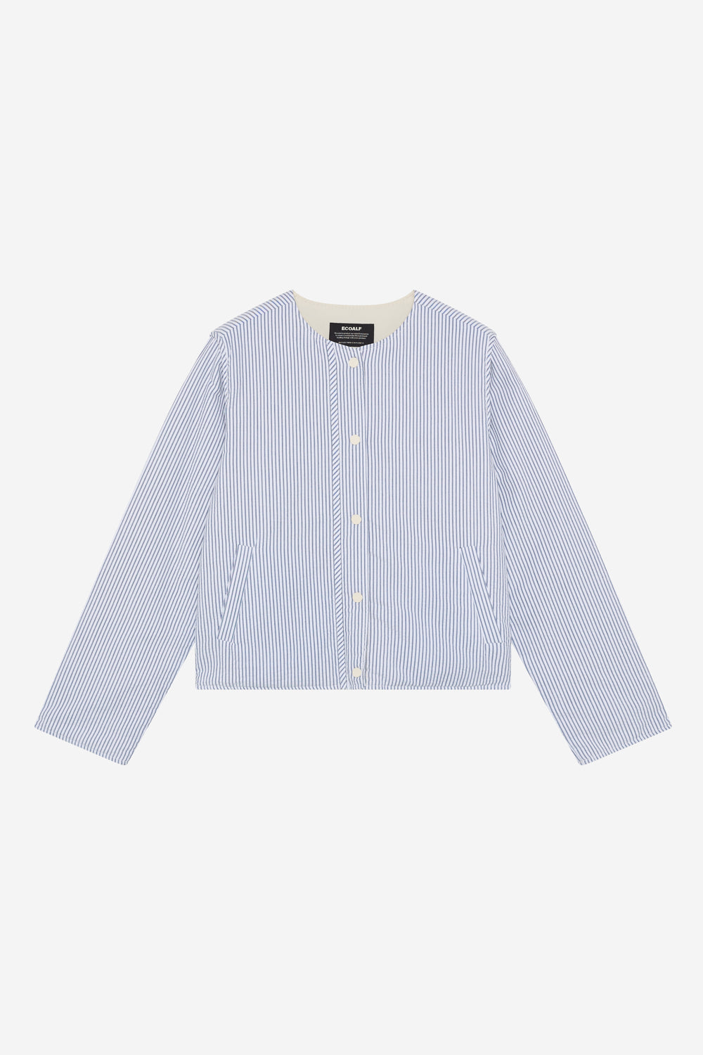 BLUE AND WHITE REVERSIBLE GABI JACKET