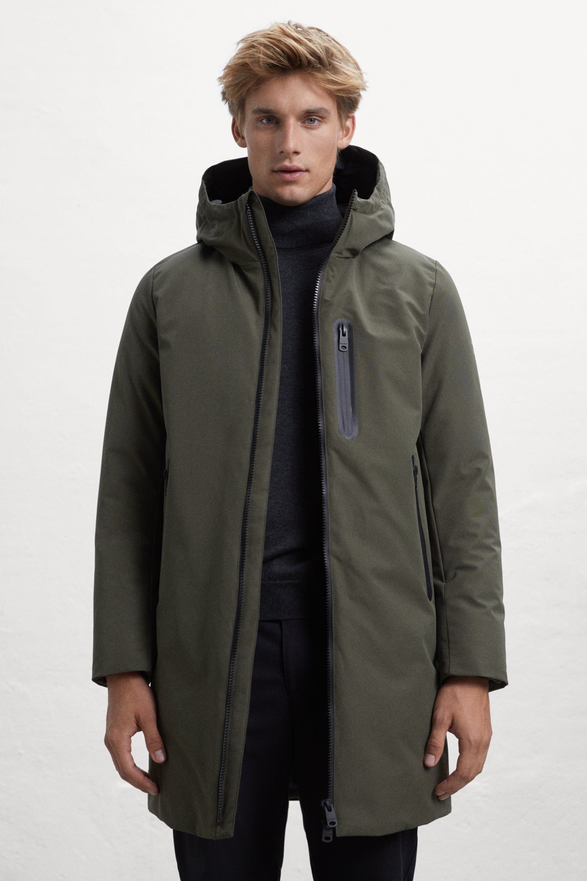 ECOALF: jacket for man - Black  Ecoalf jacket GAJKCARTE0050MW23 online at