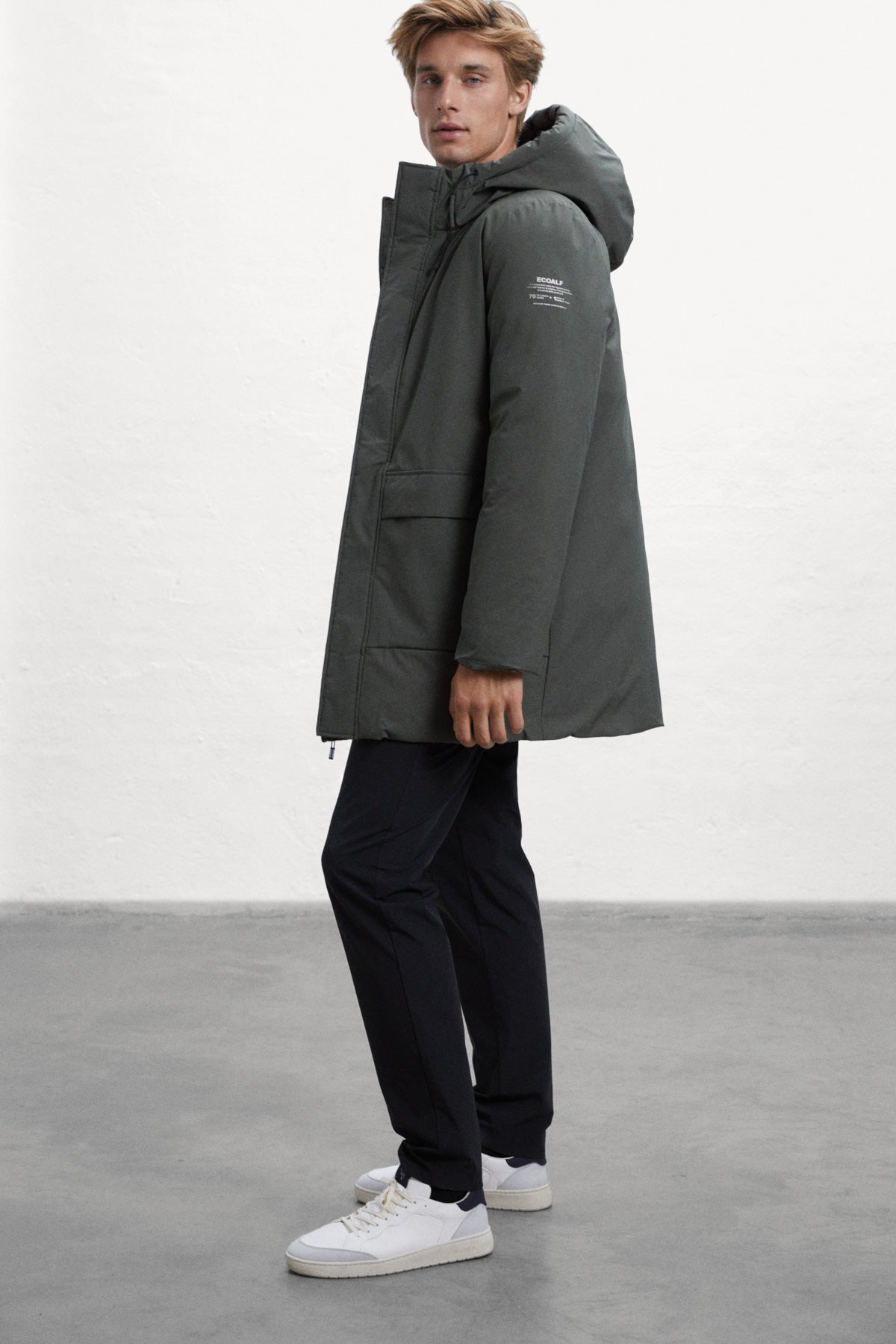 Abrigo Plumas Largo Plumas Ecoalf Hombre Abrigo Ecoalf Hombre