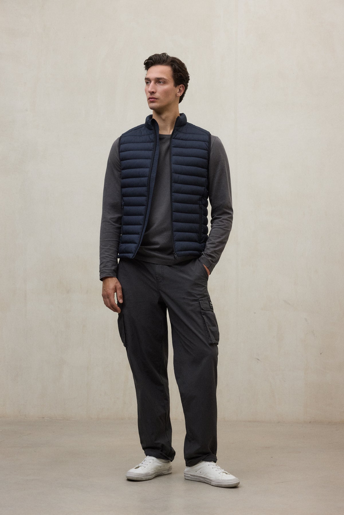 NAVY BLUE CARDIFF VEST FOR MEN ECOALF