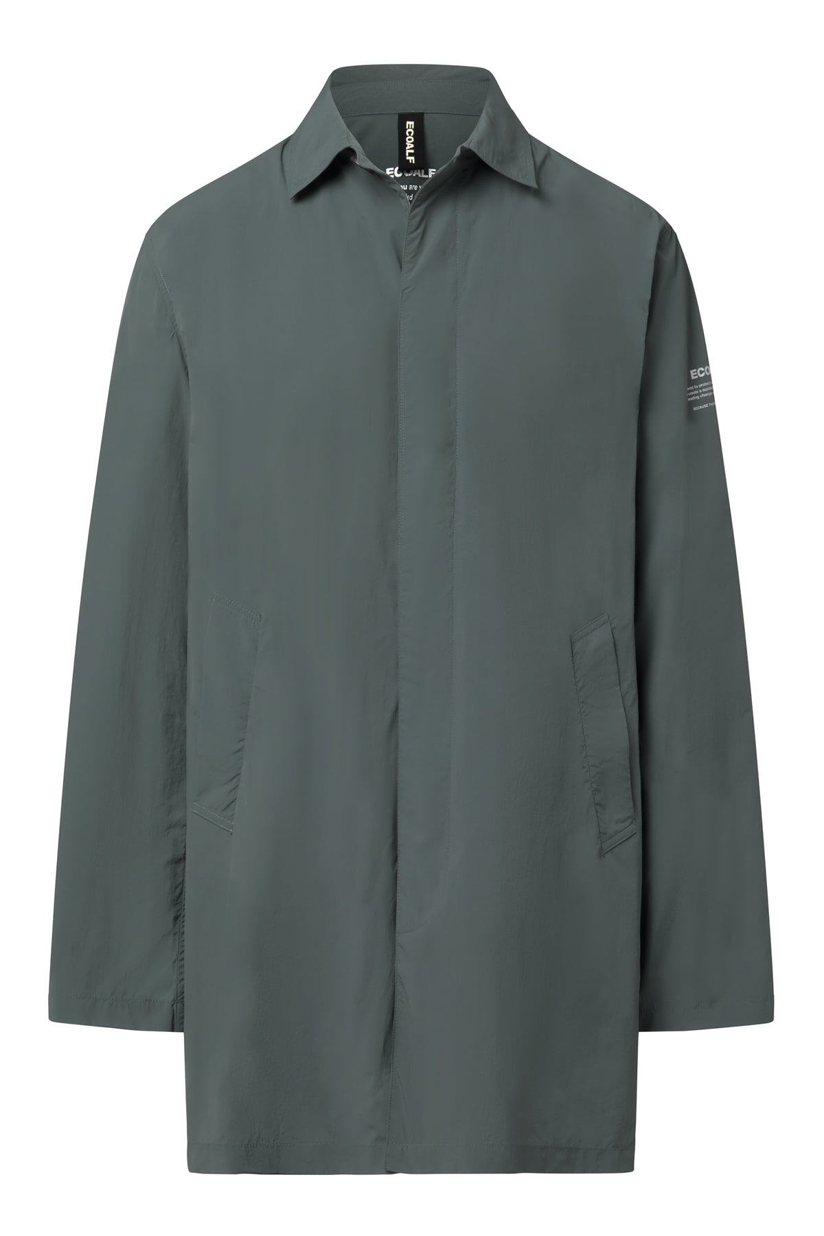 GRÜNER PACKBARER VESTAL-TRENCHCOAT