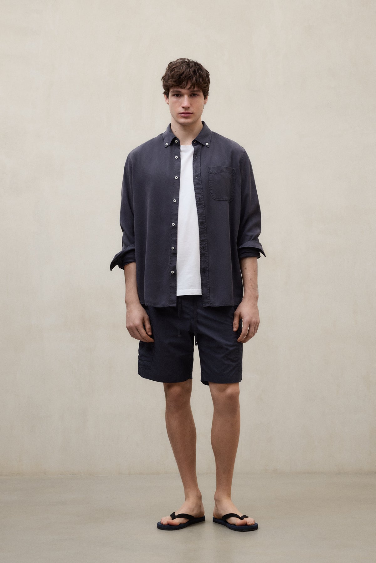NAVY BLUE TARGO SHORTS FOR MEN | ECOALF