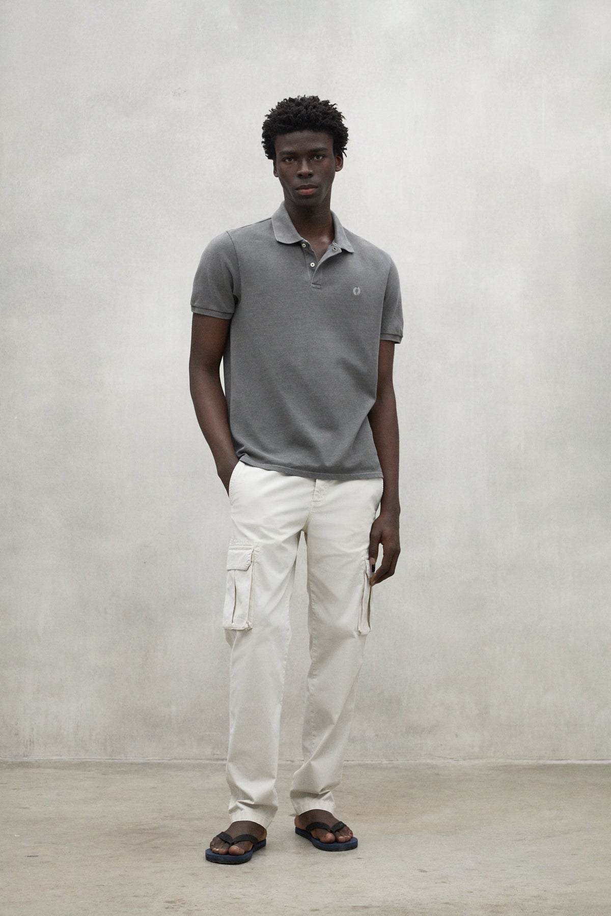 BROWN TEDAN PIQUÉ POLO SHIRT ECOALF