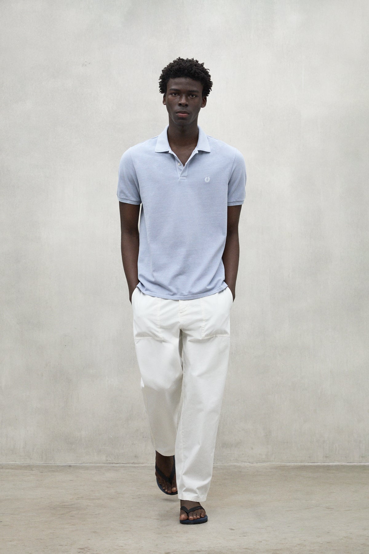 LIGHT BLUE TEDAN PIQUÉ POLO SHIRT ECOALF