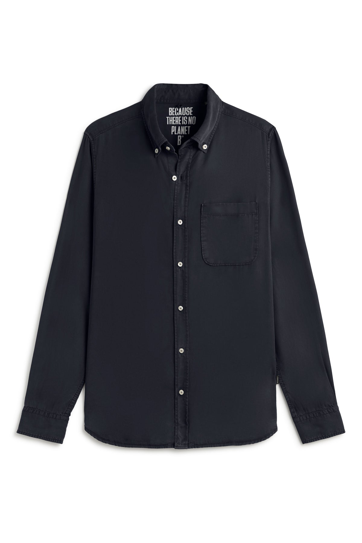 CAMISA ANTEJO DE TENCEL AZUL MARINO