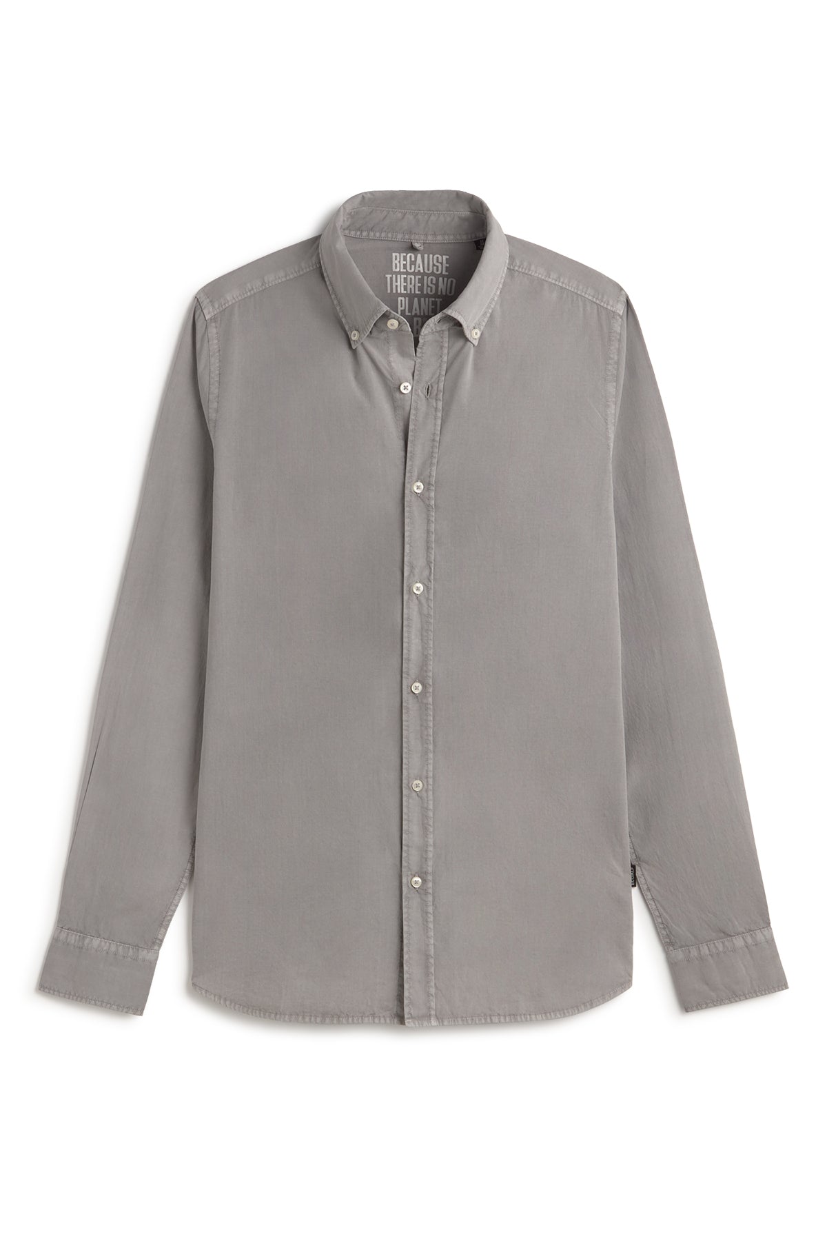 CAMISA ANTEJO DE POPELÍN GRIS OSCURO