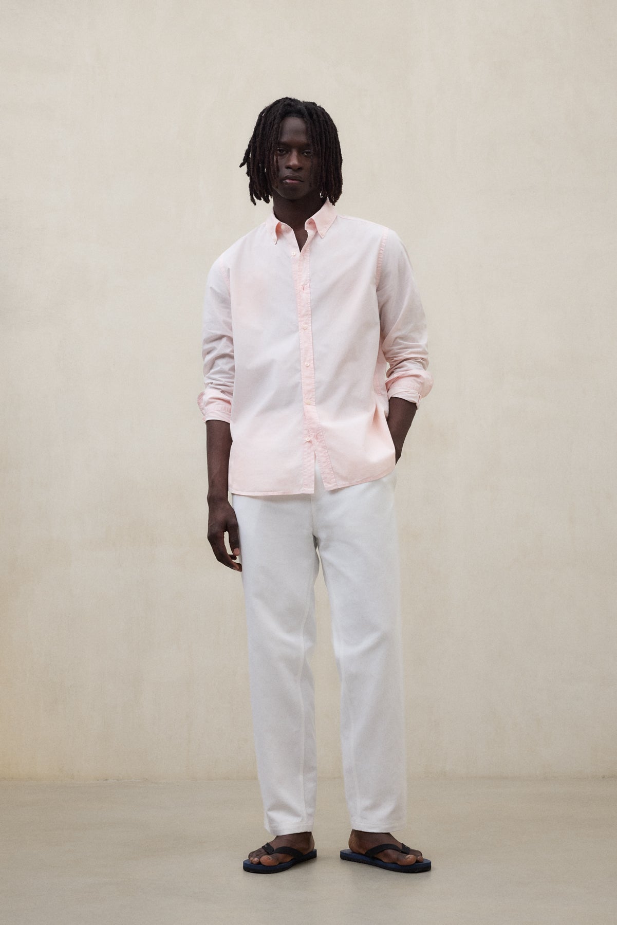 pale pink mens dress shirt Ash & Erie Pink Wrinkle Resistant Dress Shirt for Short Men Pink / 15 / Slim