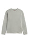 MAGLIETTA A MANICHE LUNGHE SUSTANO GRIGIO CHIARO