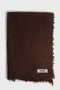 BROWN MINI FRINGES SCARF
