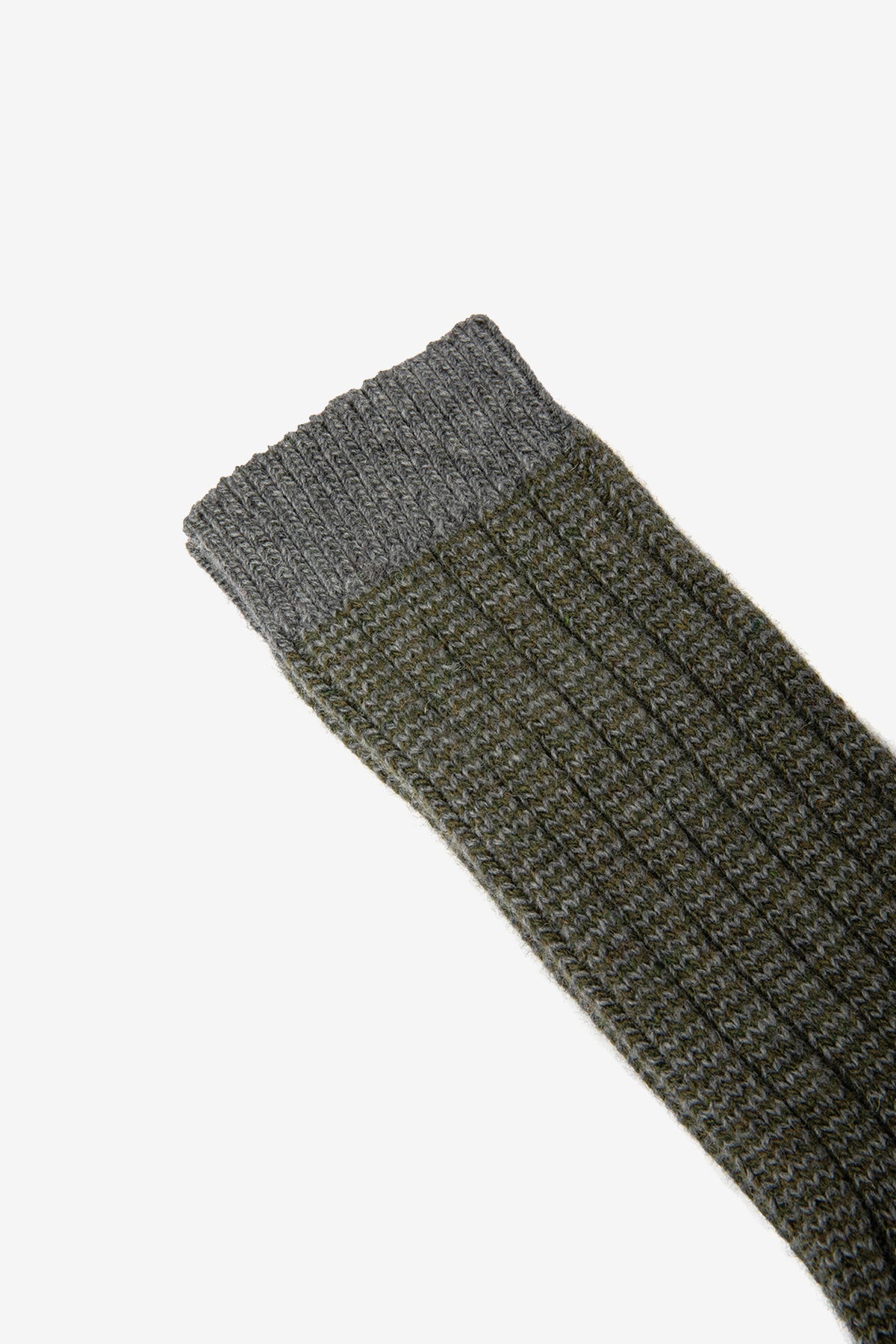 GREEN TWO-TONE SOCKS