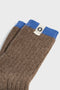 KURZE SOCKEN CONTRASTE BRAUN