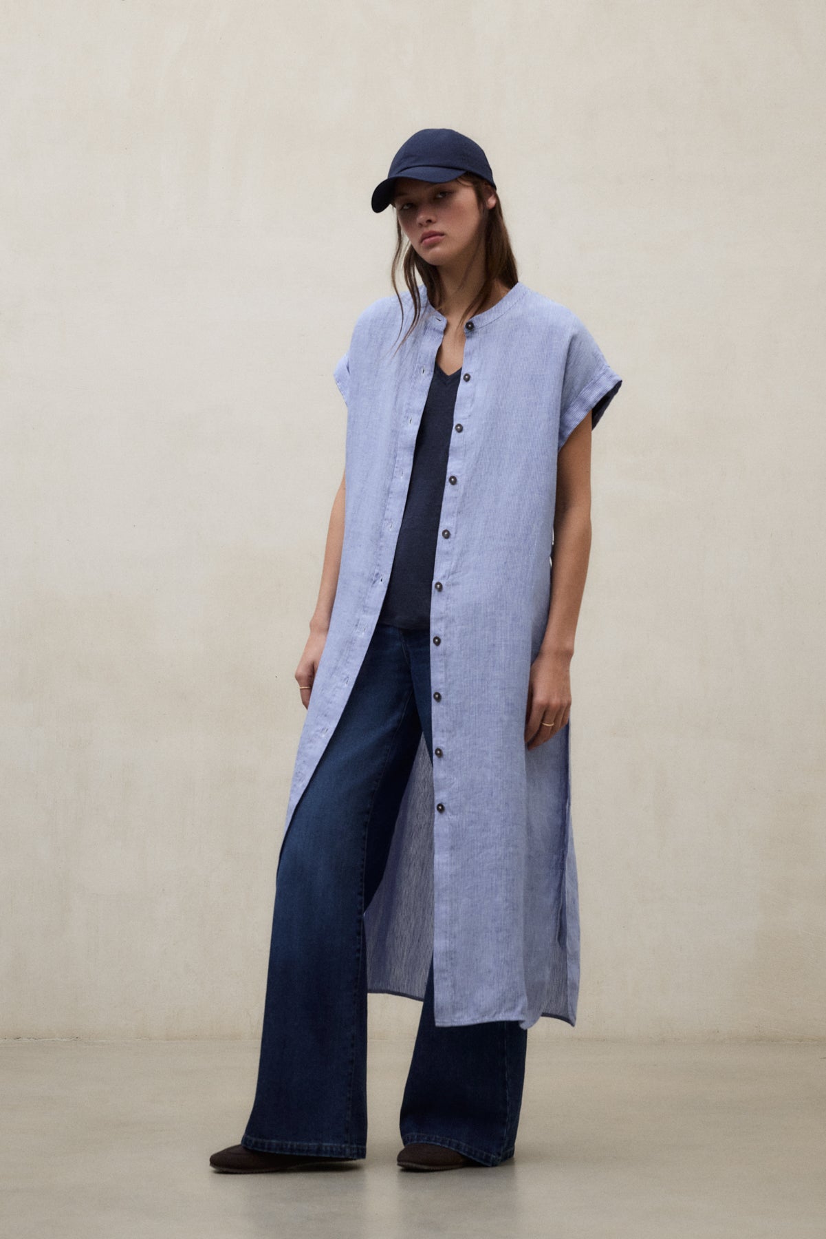 ECOALF Amethyst Mao Dress Blue