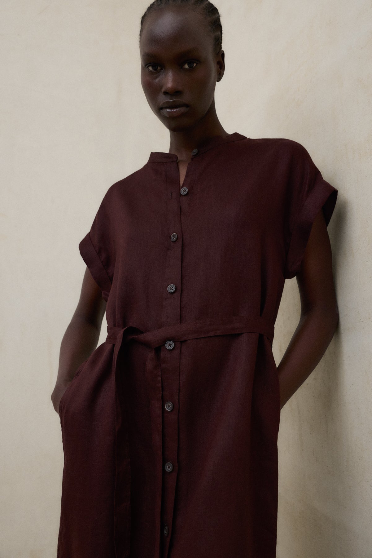 AMETHYST DRESS BROWN FOR WOMEN | ECOALF