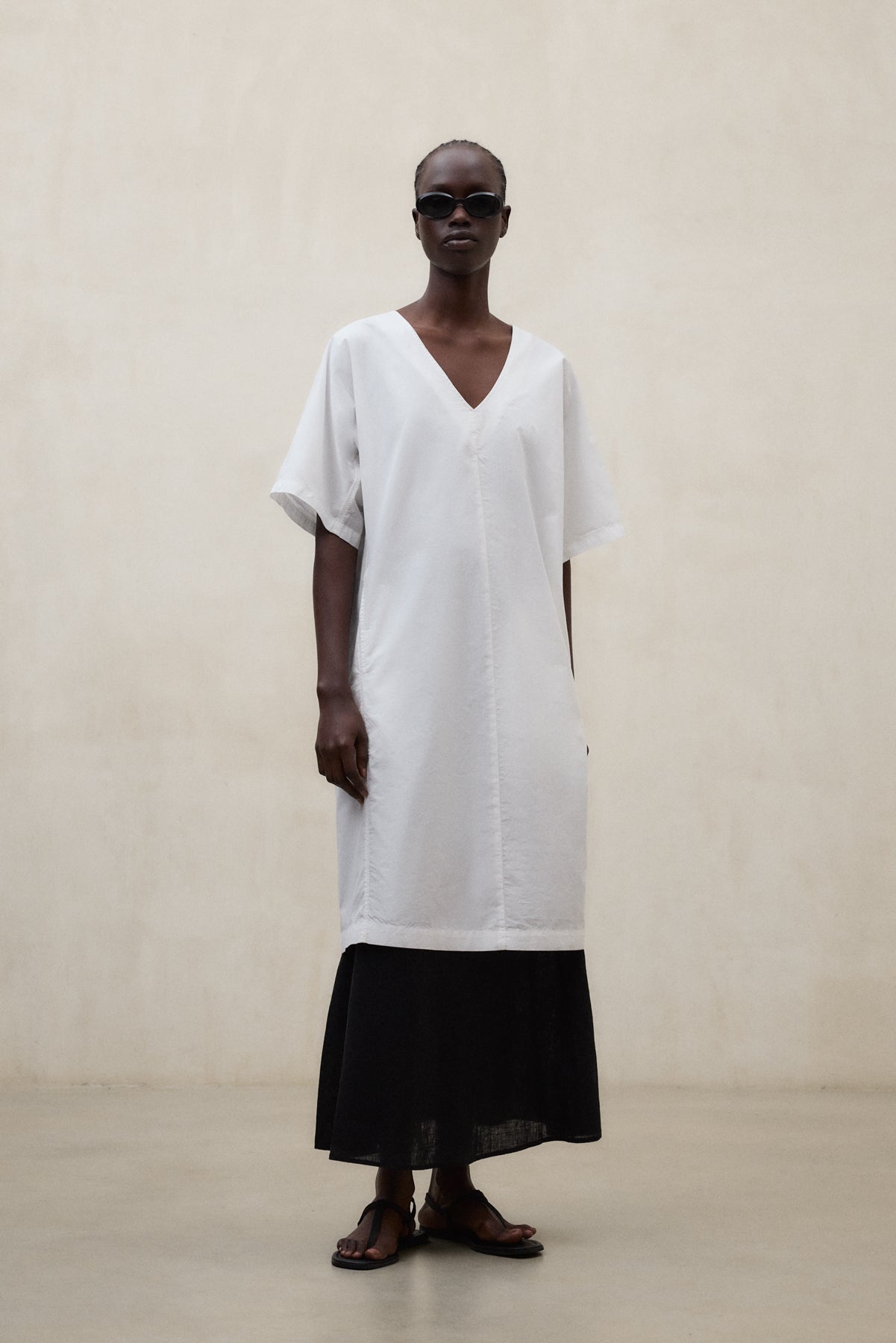 WHITE LUDOVICA DRESS FOR WOMEN