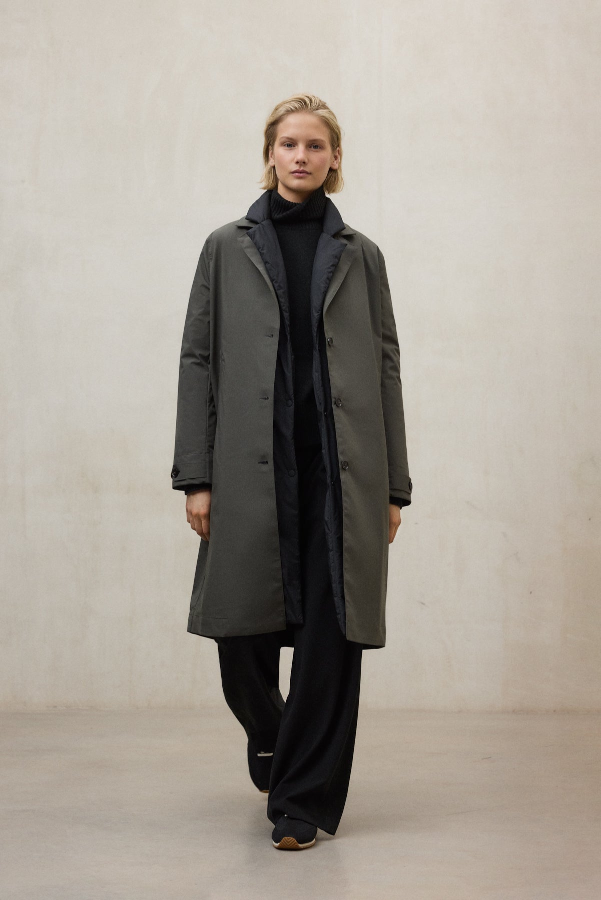 3 IN 1 GREEN ALBERT COAT FOR WOMEN | ECOALF