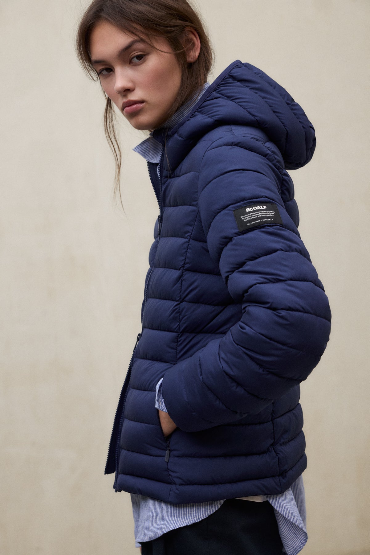 NAVY BLUE ATLANTIC JACKET FOR WOMEN | ECOALF