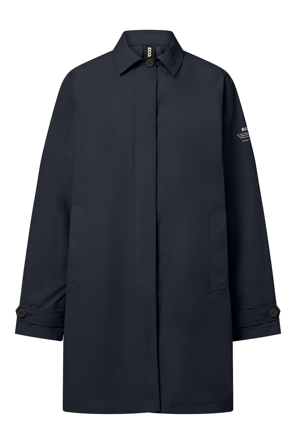 VERNE PACKABLE TRENCH COAT – NAVY BLUE