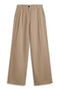 PANTALONI IN LINO MIEL BEIGE