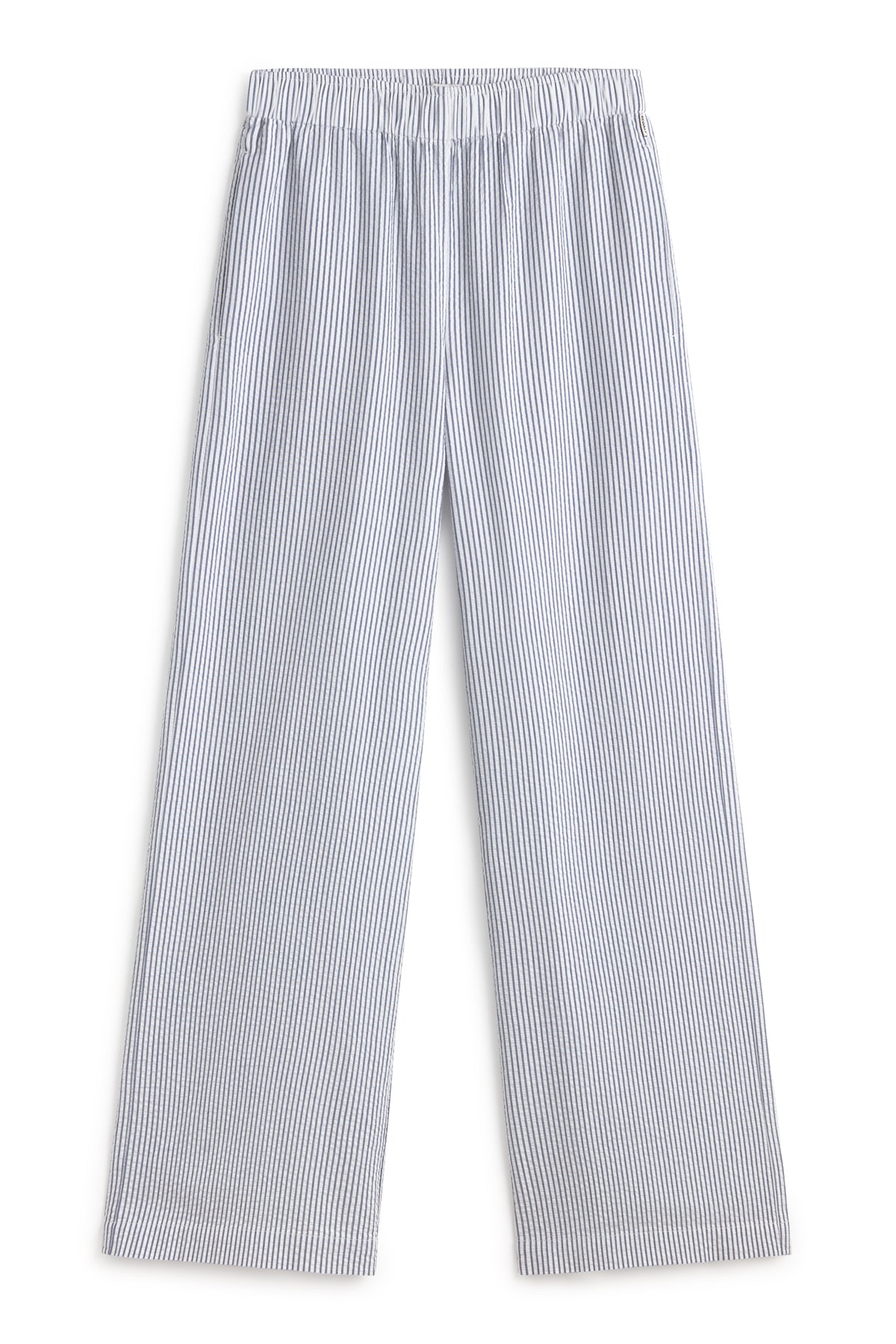 BLUE AND WHITE MOSS TROUSERS