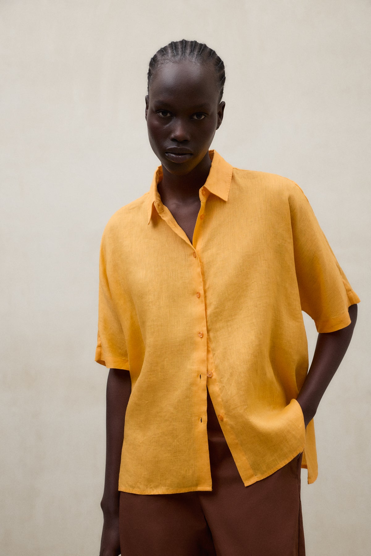 ORANGE MELANIA SHIRT FOR WOMEN | ECOALF