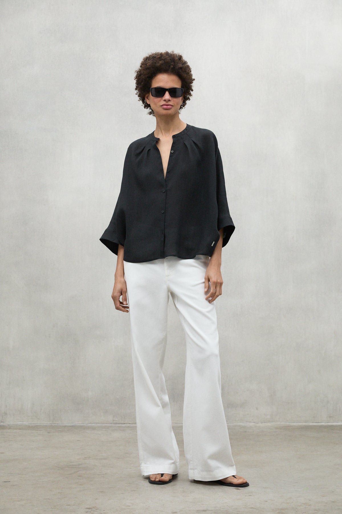 BLACK TAMARA SHIRT FOR WOMEN | ECOALF 