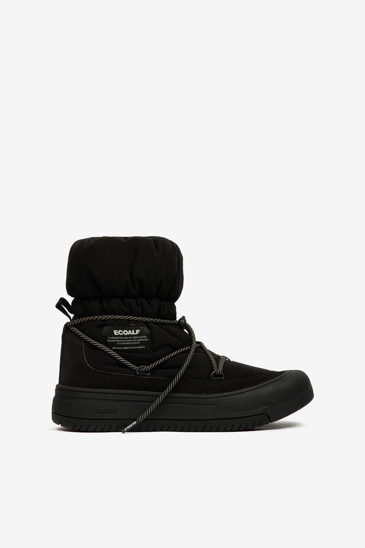 BLACK BERING BOOTS FOR WOMEN ECOALF