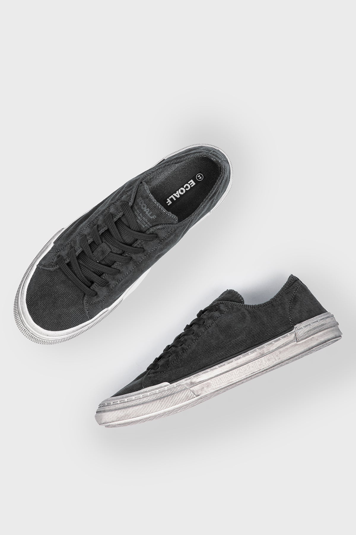 BASKETS STRENK CORDUROY GRIS FONCÉ