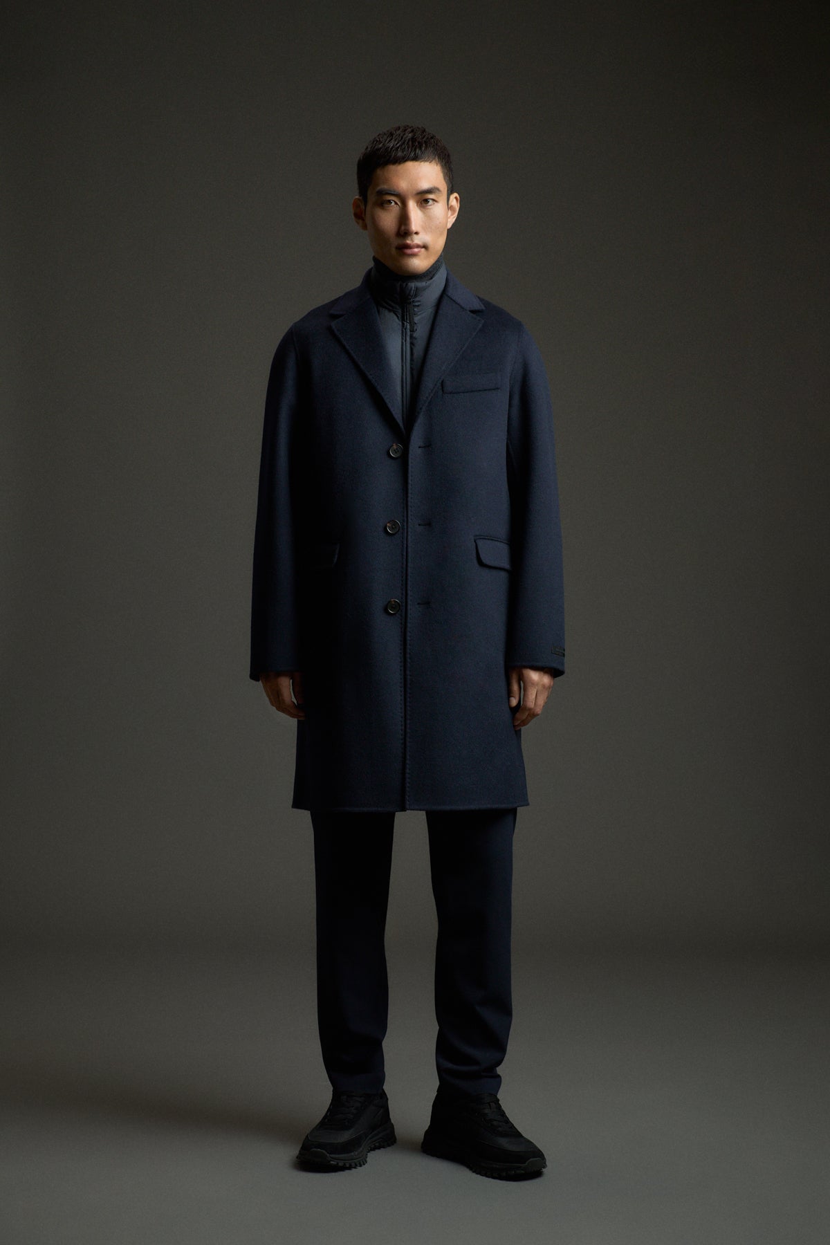 MANTEAU AVEC GILET REMO BLEU MARINE