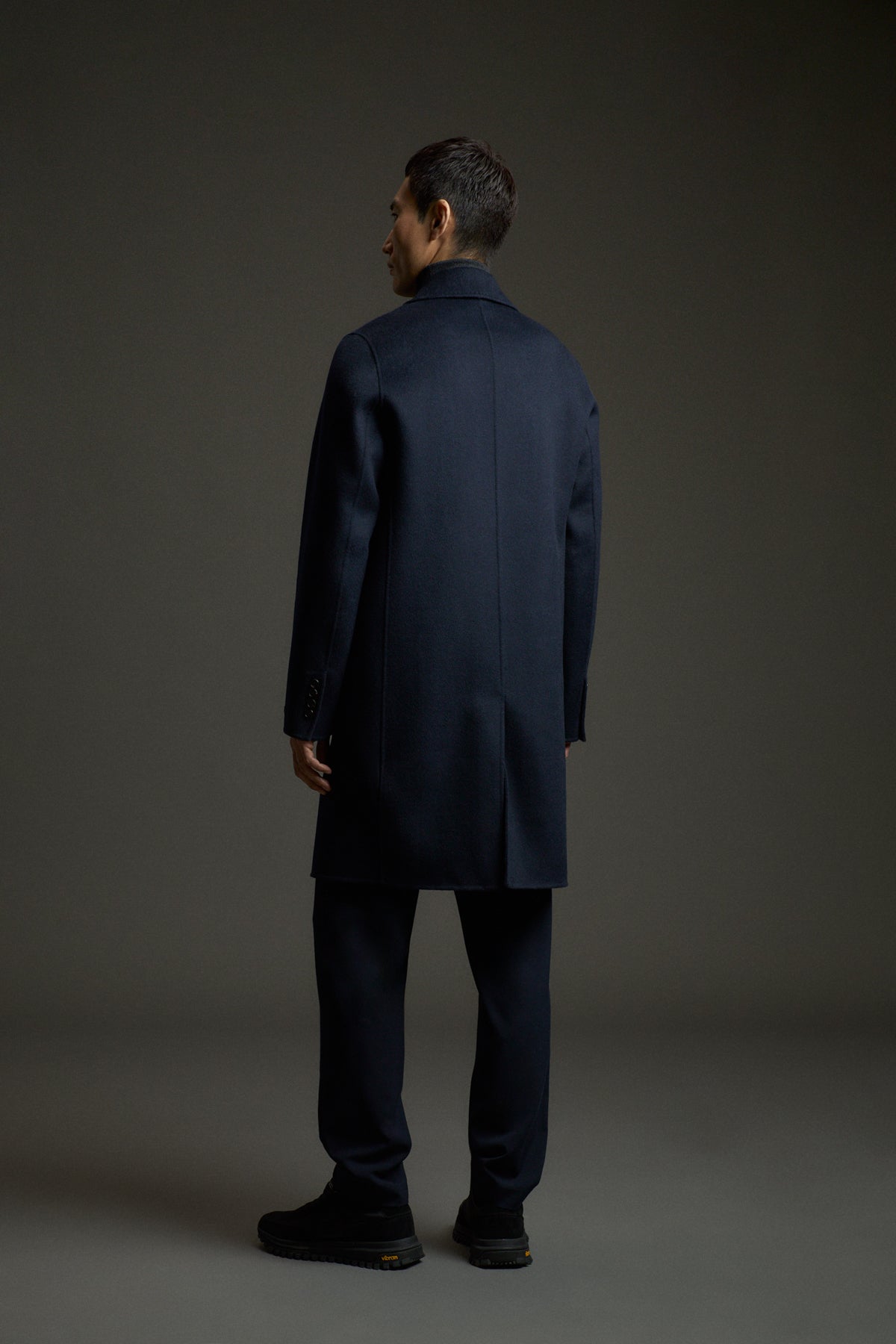 NAVY BLUE REMO COAT WITH VEST