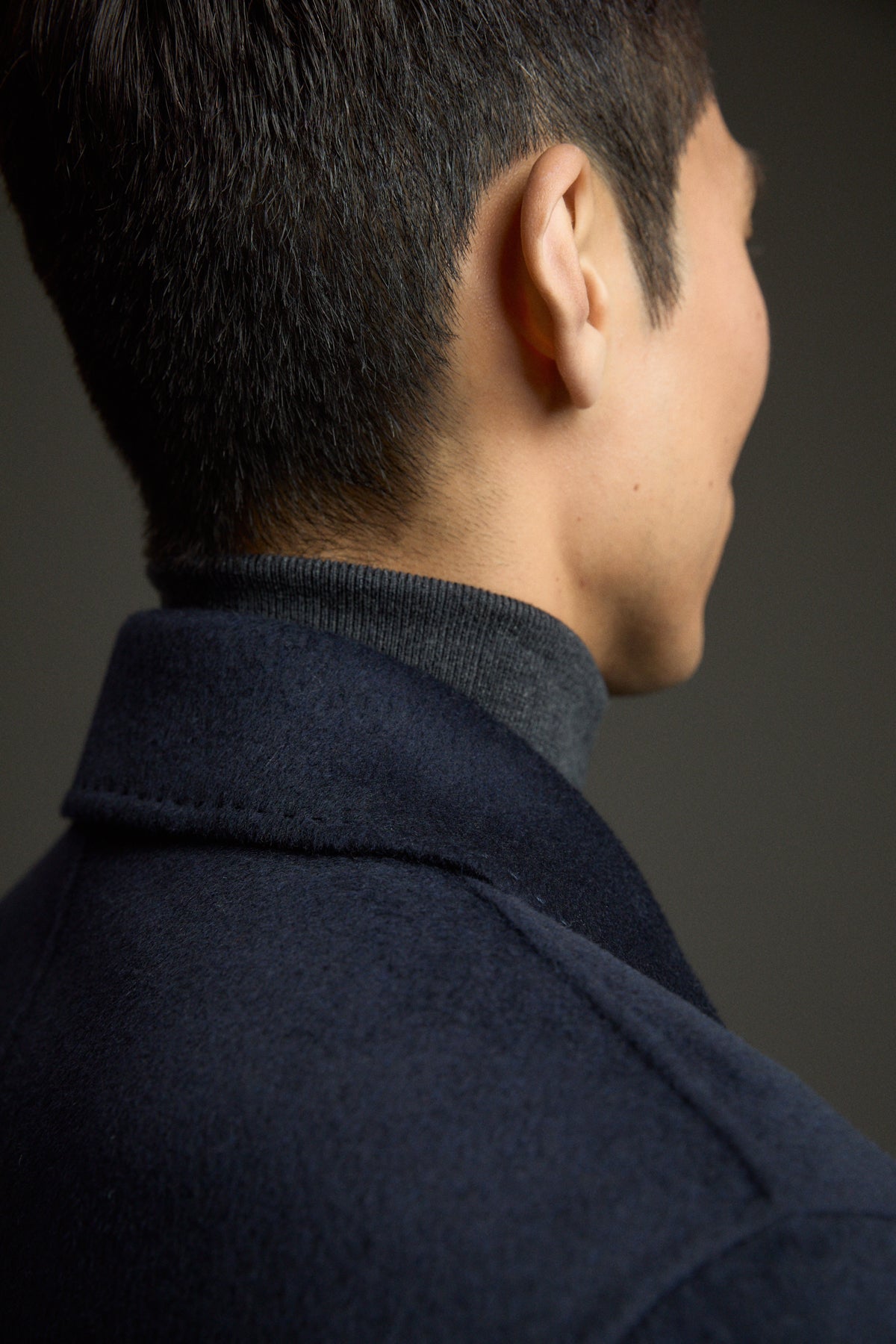 NAVY BLUE REMO COAT WITH VEST