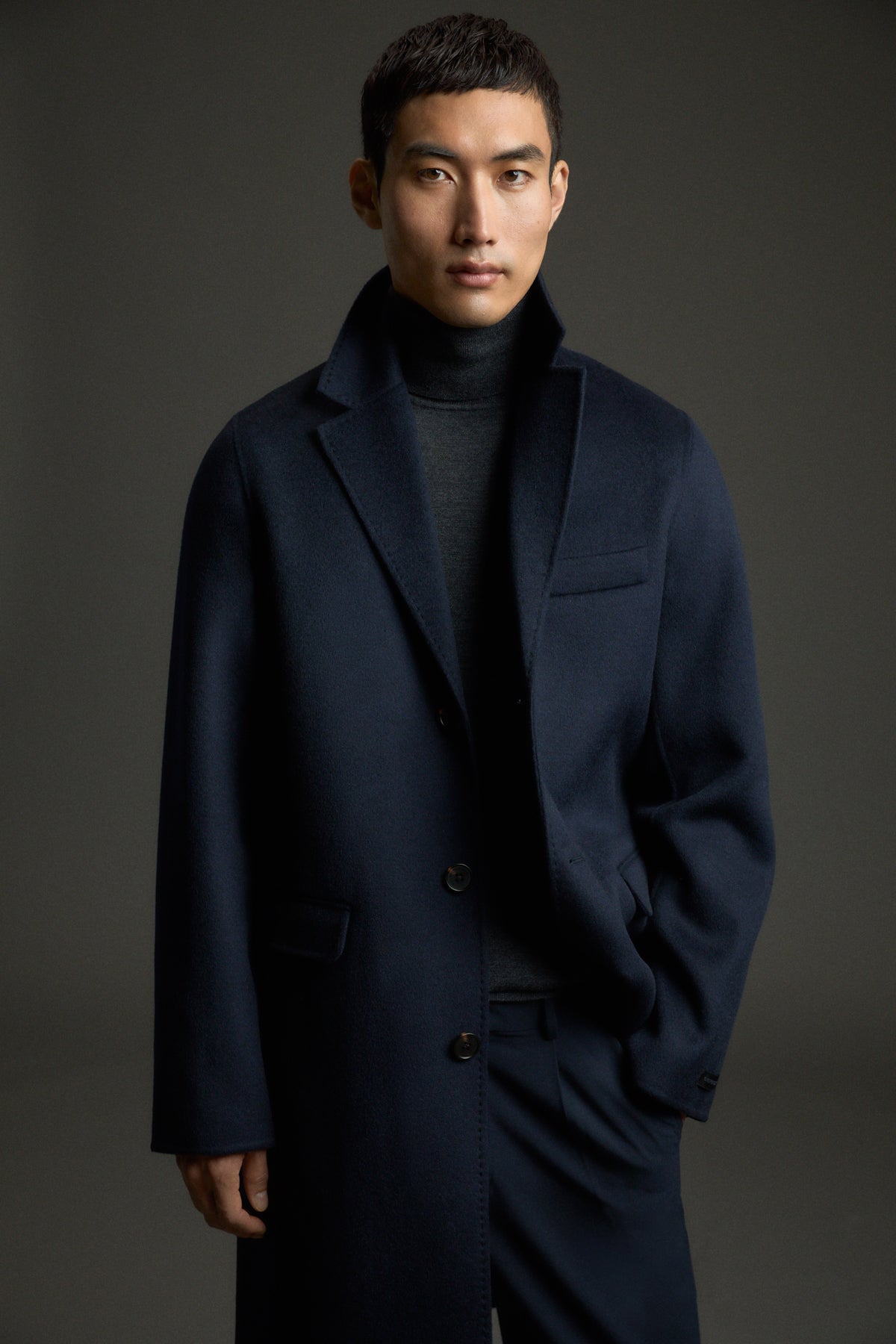 MANTEAU AVEC GILET REMO BLEU MARINE