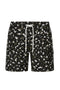 BLACK BIQUE SWIM TRUNKS