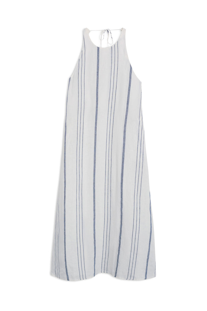 VESTIDO DE RAYAS CROME BLANCO