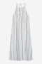 VESTIDO DE RAYAS CROME BLANCO