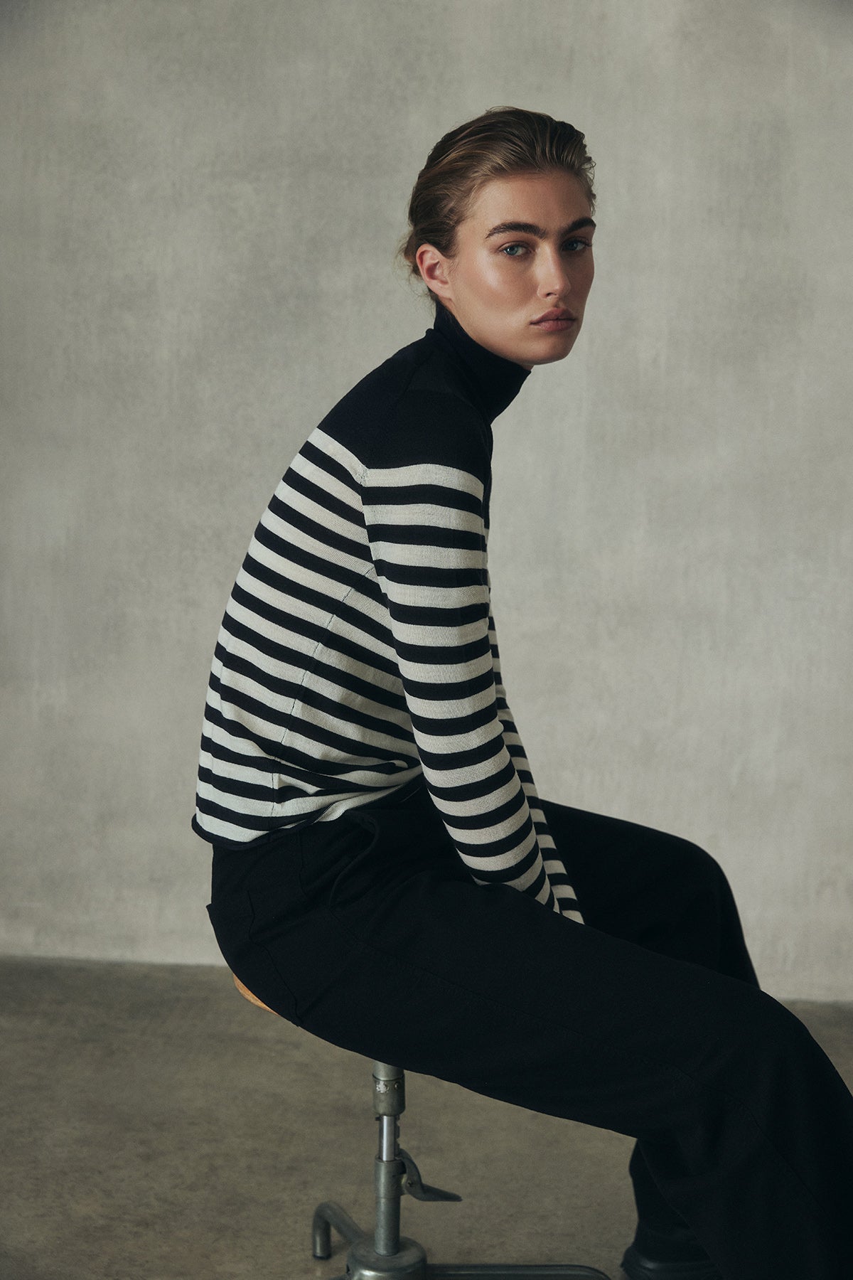 FAYA TURTLENECK JUMPER BLACK