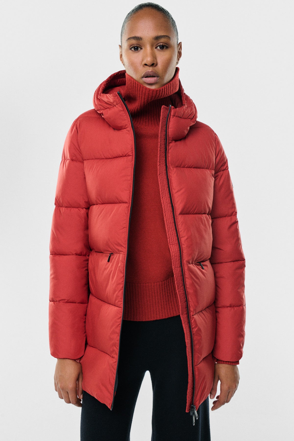 Invierno Abrigo Rojo Mujer Corte Ingles Easy Wear Rebajas Easy