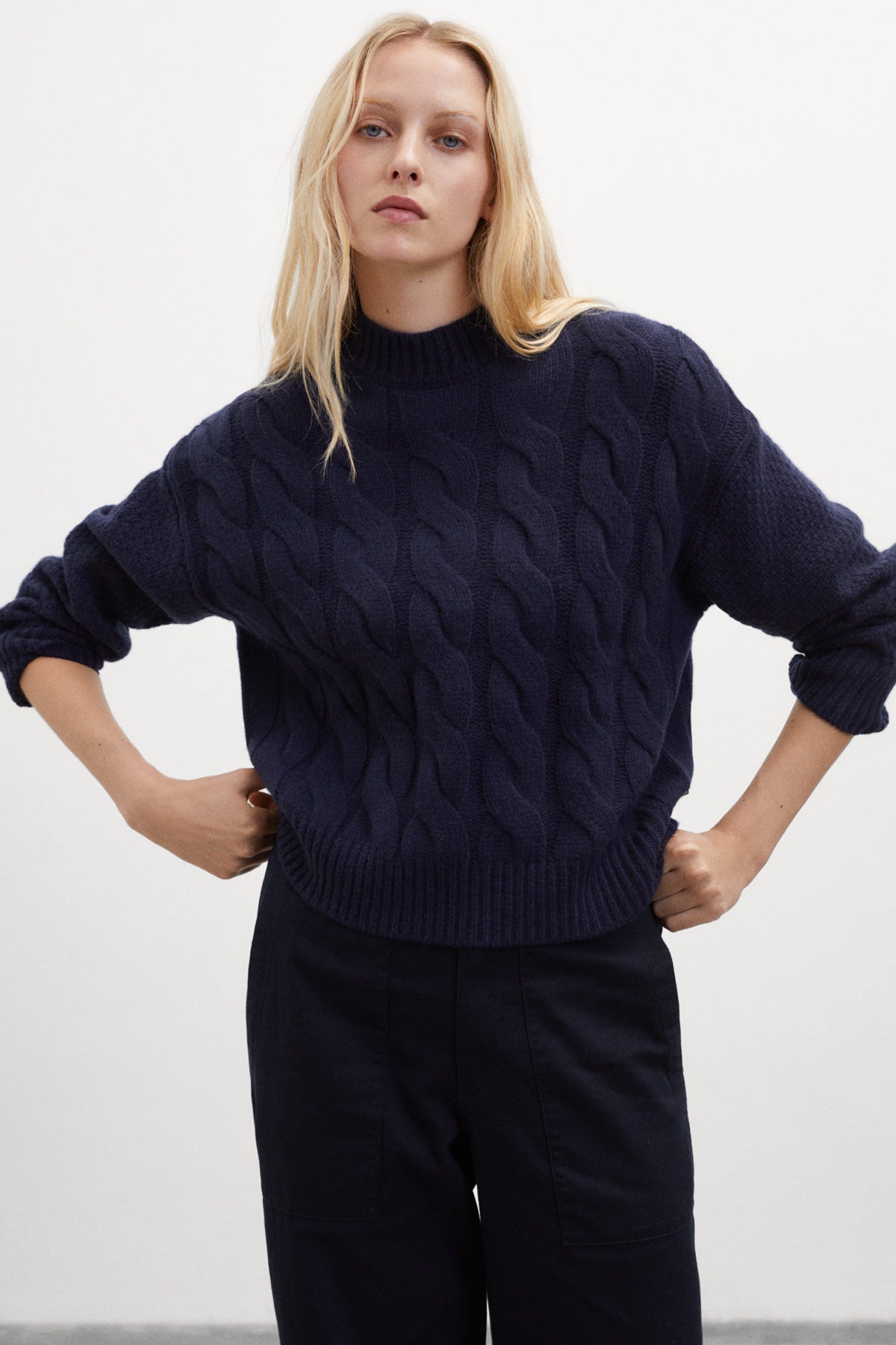 BLUE MIMOSA KNITTED JUMPER  