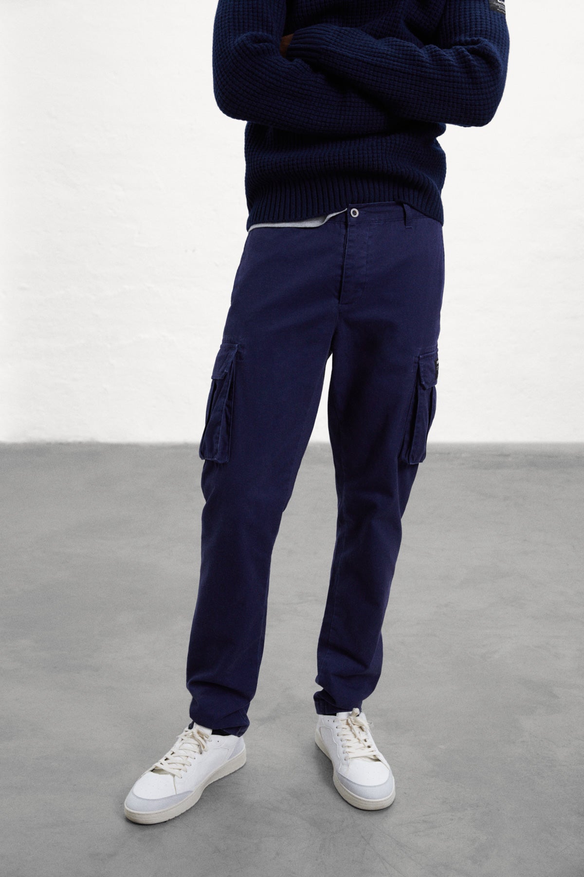 PANTALON CARGO GERI BLEU