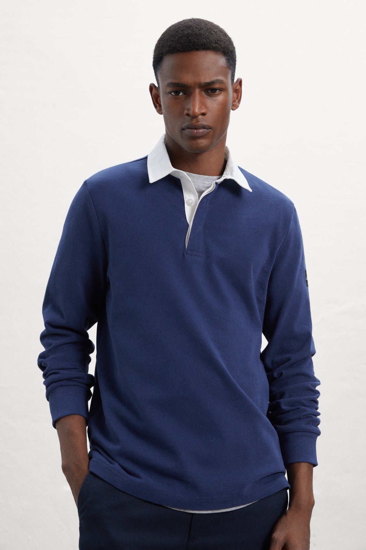 Ecoalf BLUE PERI LONG-SLEEVED POLO SHIRT En línea Ropa
