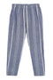 PANTALONI A RIGHE GINA BLU