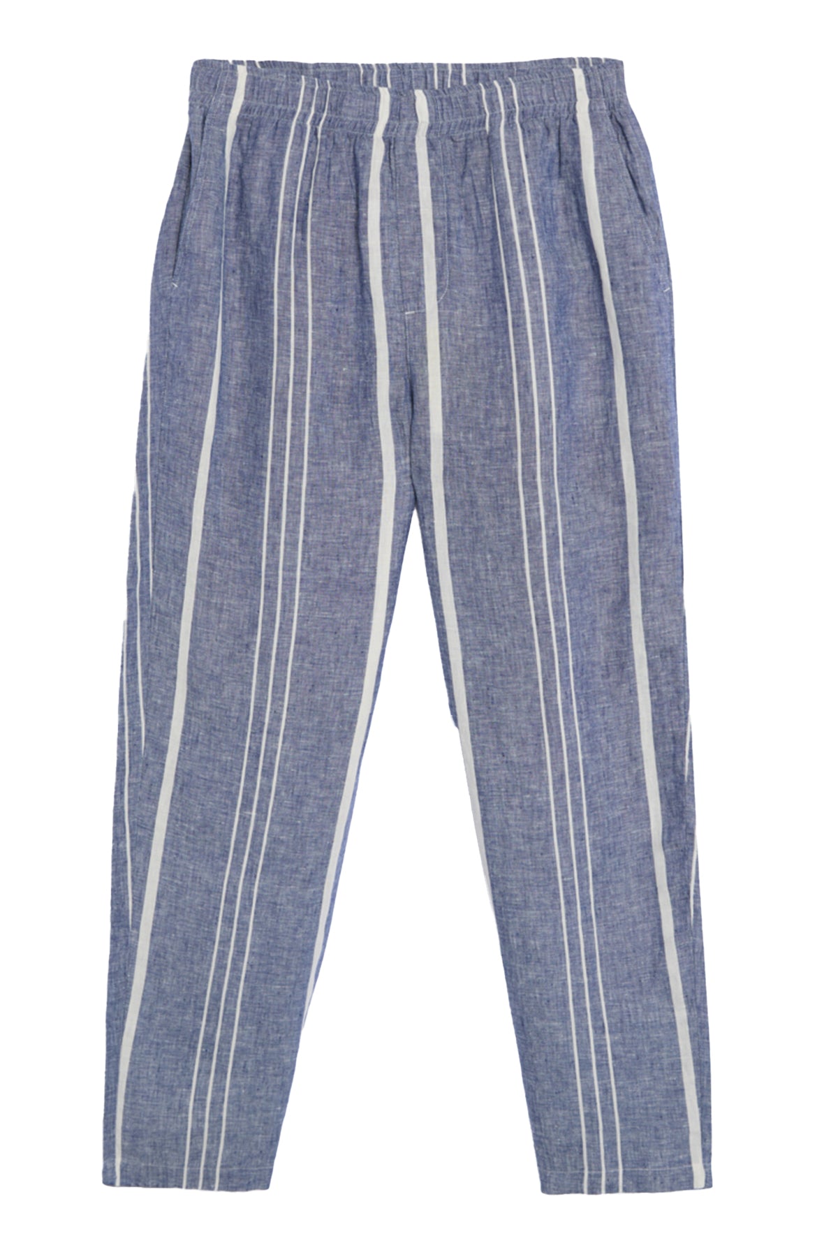 PANTALONI A RIGHE GINA BLU
