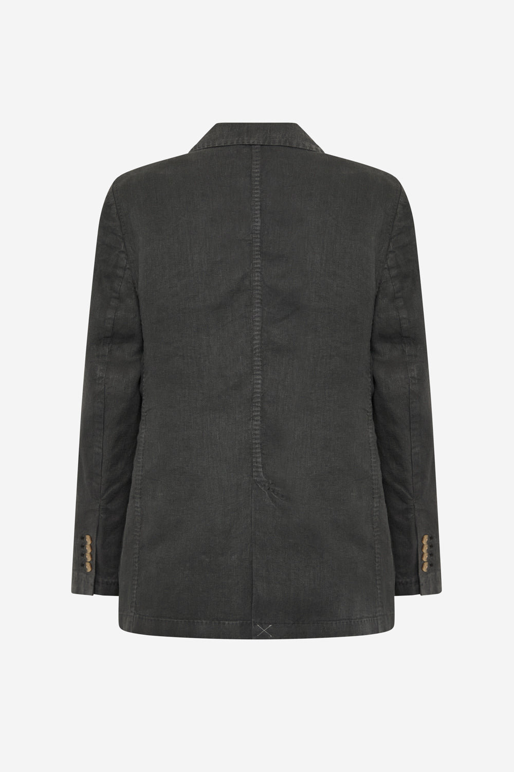 BLAZER HOJA GRIS FONCÉ EN CHANVRE