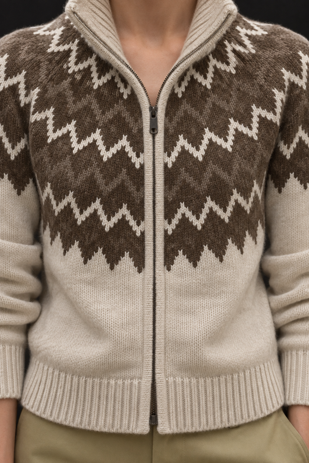 BEIGE GRECAS SWEATER