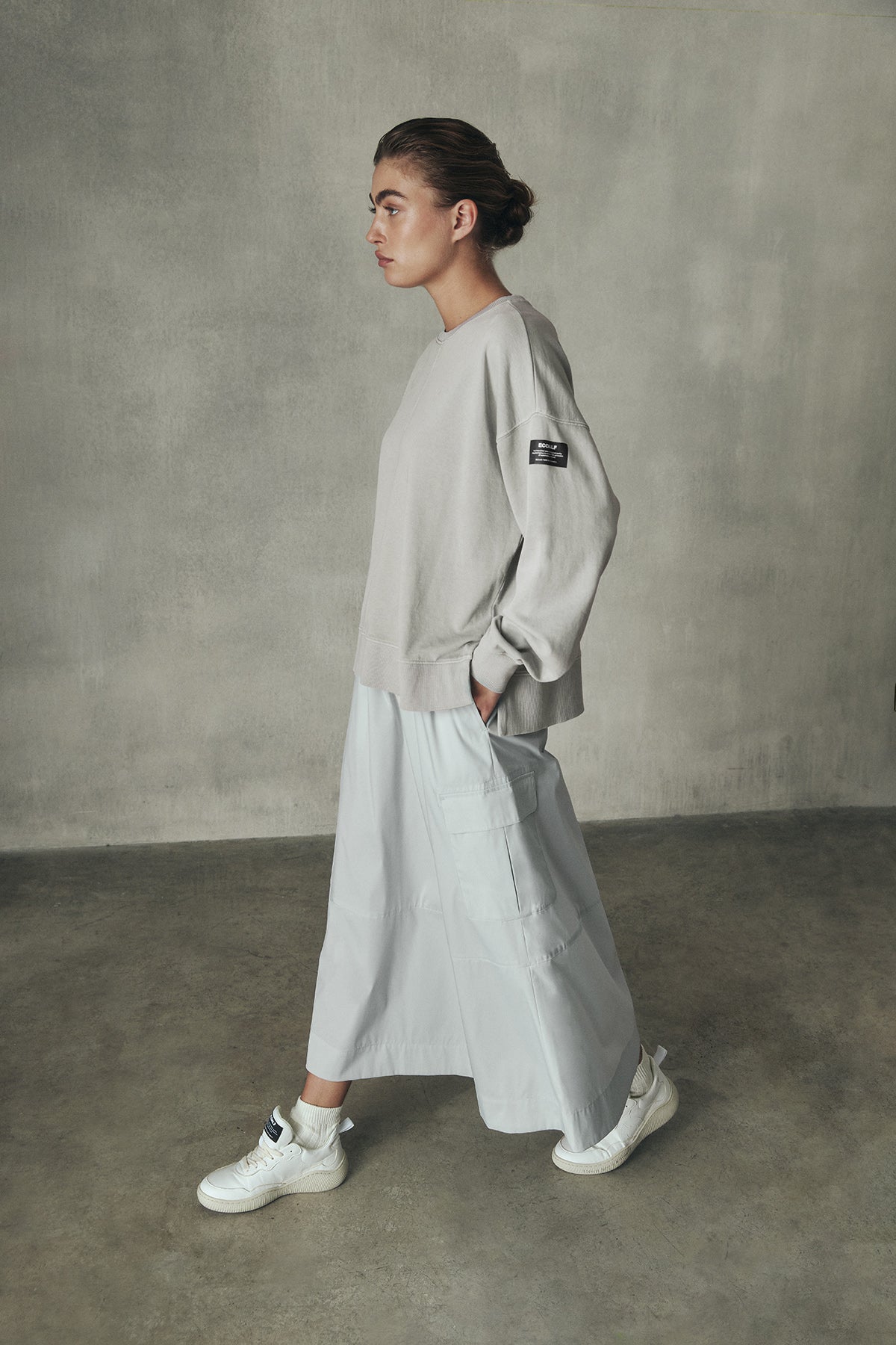 LIGHT GREY KANO SKIRT