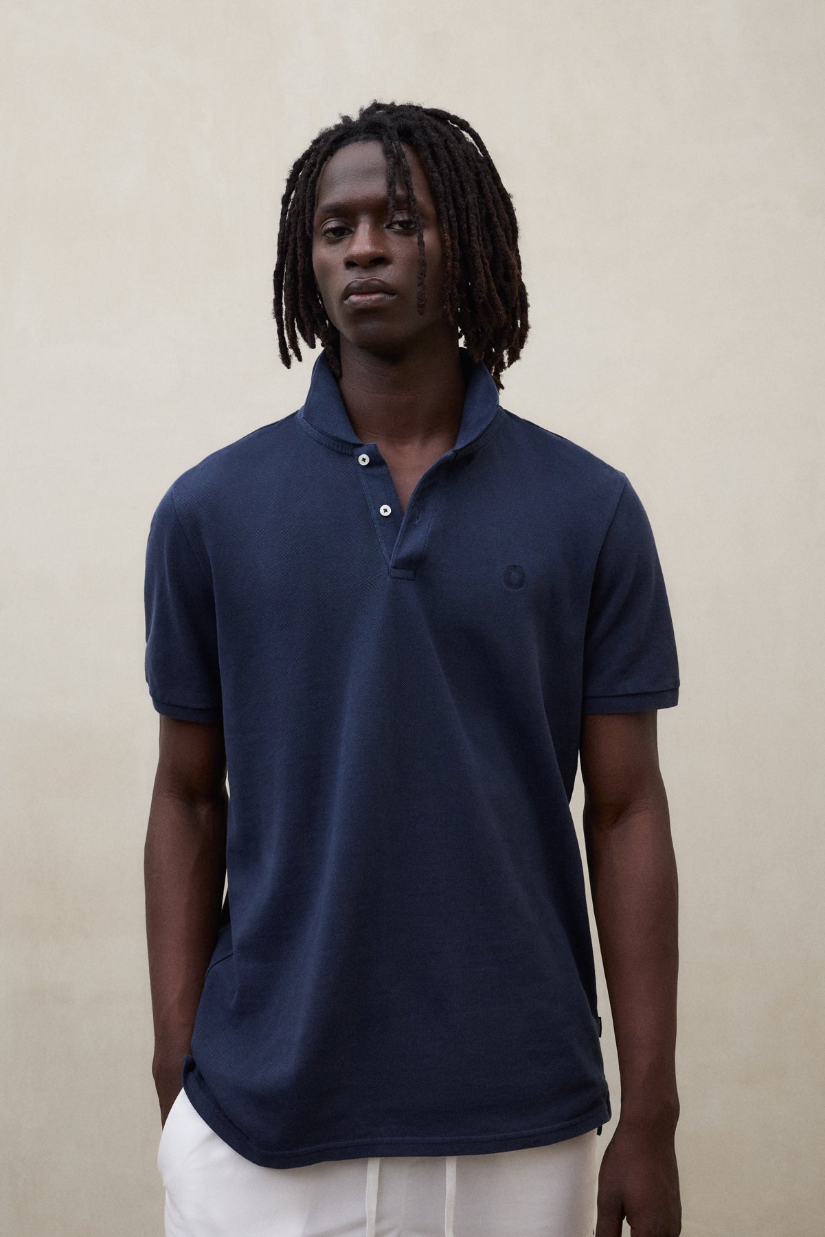 PIQUÉ-POLOSHIRT TEDAN MARINEBLAU