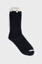 NAVY BLUE CONTRASTE LONG SOCKS