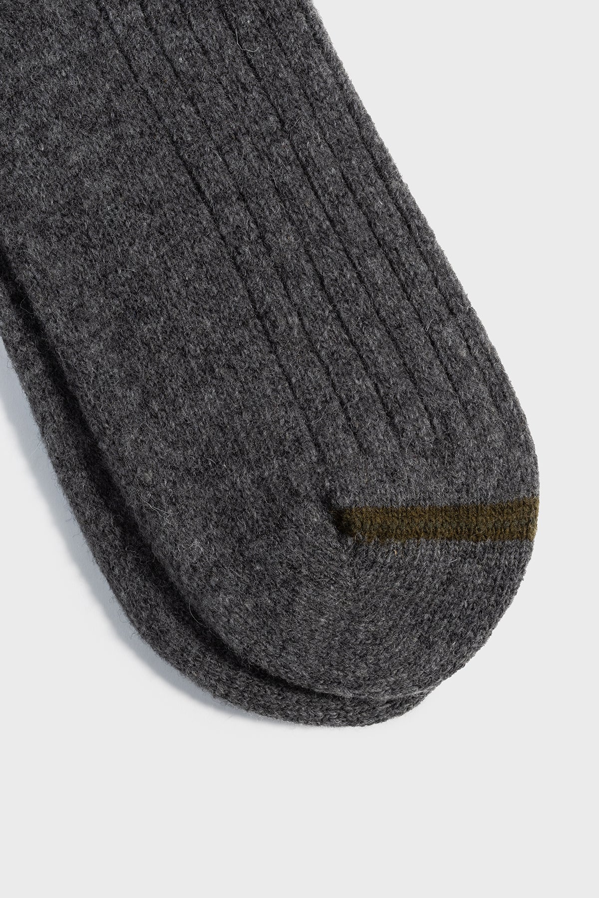 GREY CONTRASTE LONG SOCKS